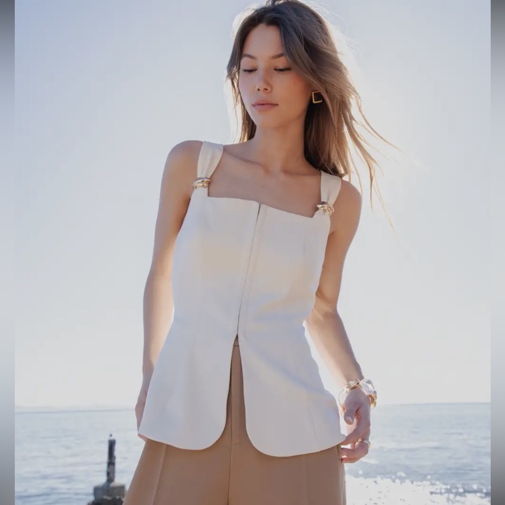 Elegant White Women's Top